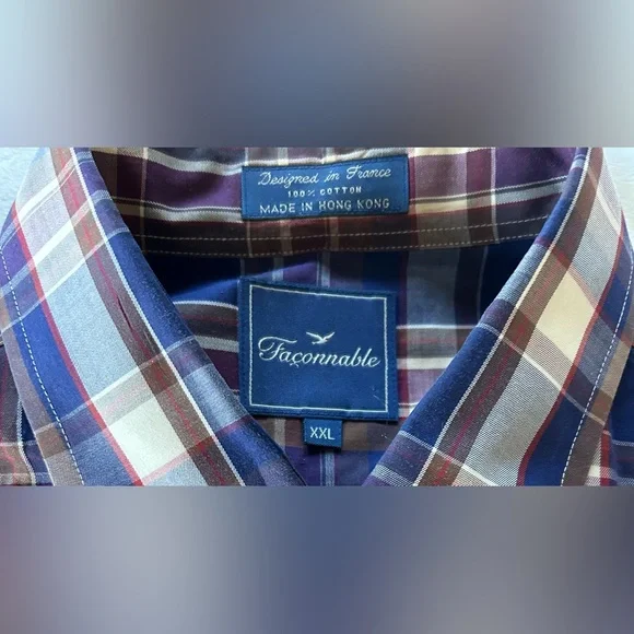 Faconnable Striped Poplin Shirt - Picture 5 of 8